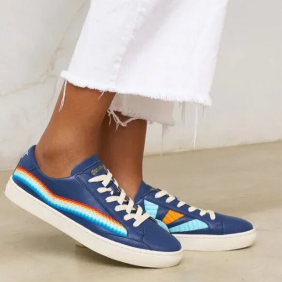 NEW SOLUDOS Leather Ibiza Platform Sneakers white for women 257 4T2 - Picture 5 of 9